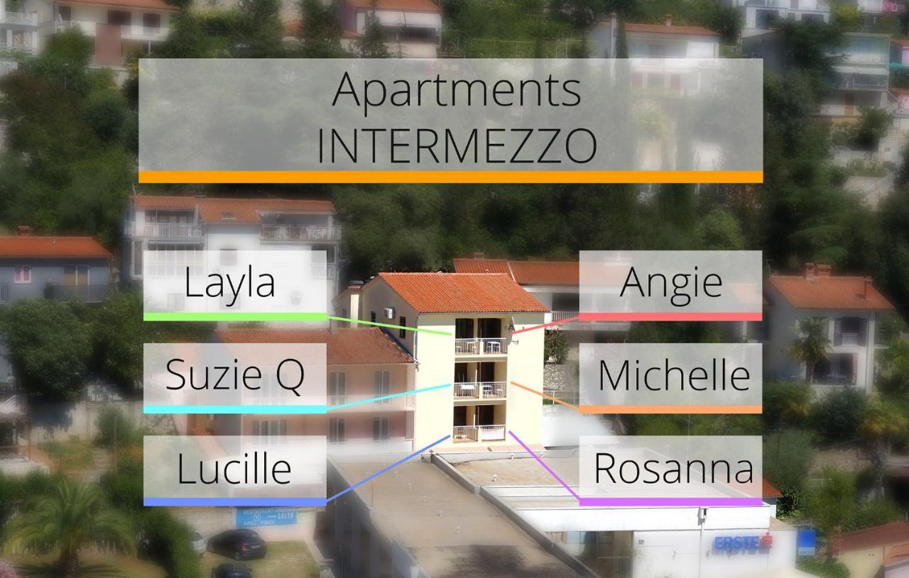 Apartment Suzie Q - Intermezzo With Sea View Rabac Bagian luar foto